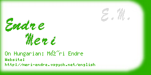 endre meri business card